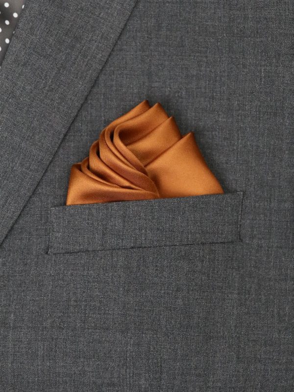 Heritage House 37772 Pocket Square - Solid - Rust Hot on Sale