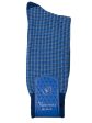 Vannucci Men s Socks 32258 - Gridlines - Blue Sale