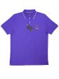 Psycho Bunny 37353 Young Men s Short Sleeve Polo - Lenox Pique - Royal Blue Online