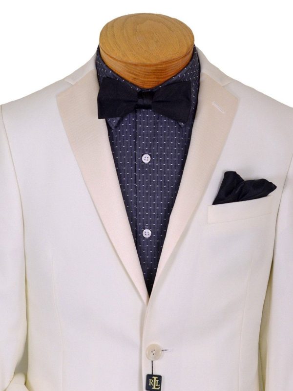 Lauren Ralph Lauren 20222 Boy s Sport Coat  Dinner Jacket - Solid Gabardine - Cream For Discount