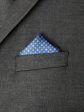 Heritage House Pocket Square 35282 - Neat - Yellow Blue on Sale