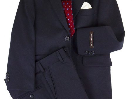 Michael Kors 24467 100% Wool Suit - Solid - Navy Fashion