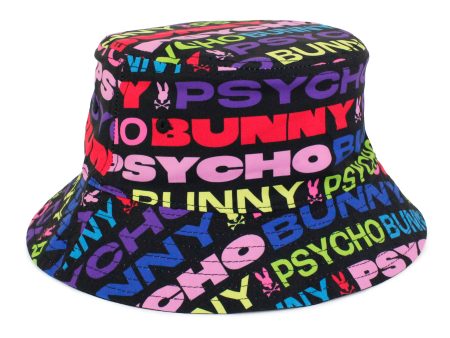 Psycho Bunny 36103 Boy s Bucket Hat - Tyrian - Black Online Sale