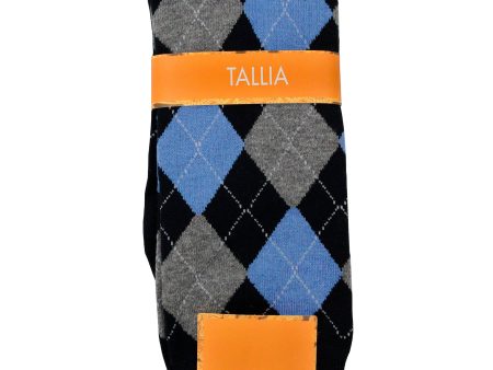 Tallia 36236 Men s Socks - Argyle - Navy Blue Online Hot Sale