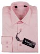 Ragazzo 23617 100% Cotton Boy s Dress Shirt - Box Weave - Pink Discount