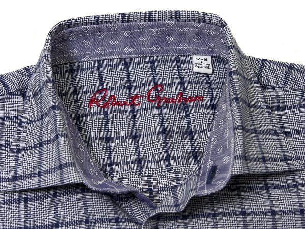 Robert Graham 25087 Navy Plaid Fashion