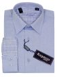 Ragazzo 23220 100% Cotton Boy s Dress Shirt - Weave - Blue For Sale