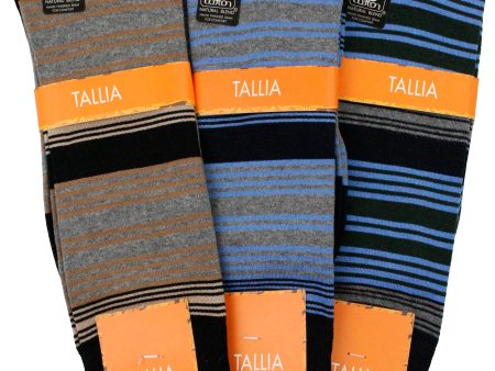 Tallia 36246 Men s Socks - Stripe For Cheap