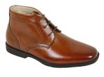 Florsheim 22564 Leather Boy s Shoe - Mid-top - Cogn on Sale