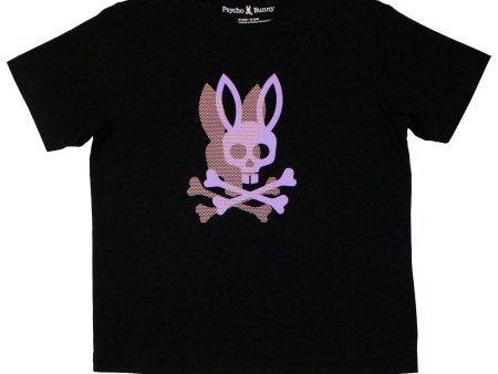 Psycho Bunny 36819 Boy s Short Sleeve Dotted Graphic Tee - Black For Discount