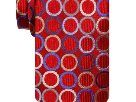 Heritage House 24506 100% Silk Boy s Tie - Rings - Red Online Sale