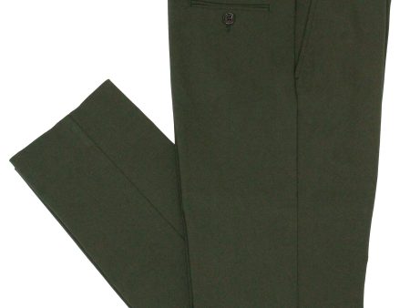 Lauren Ralph Lauren 34736 Boy s Super Stretch Pants - Solid Gab - Dark Olive For Discount