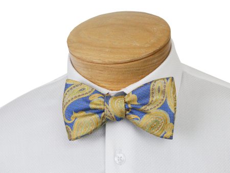 ScottyZ 33033 Young Men s Bow Tie - Paisley - Blue Yellow Sale