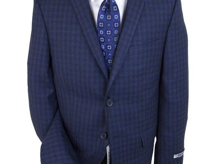 DKNY 25376 100% Wool Boy s Skinny Fit Boys Boy s Sport Coat - Blue Online Sale