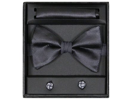 Boy s Bow Tie Box Set 14923 Charcoal Online