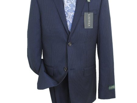 Lauren Ralph Lauren 16275 Navy Boy s Suit Separate Jacket- Stripe - 65% Polyester   35% Rayon Supply