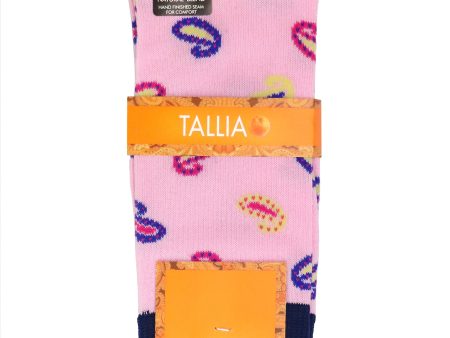 Tallia 37563 Boys  Socks - Paisley - Pink Supply