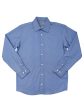 Michael Kors 36770 Boy s Dress Shirt - Neat - Blue Navy Hot on Sale