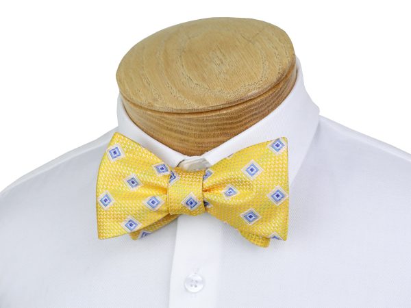 ScottyZ 37601 Young Men s Bow Tie - Neat - Lemon Powder White Cheap