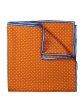 Heritage House 37778 Pocket Square - Polka Dot - Pumpkin White Online Sale