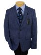 Lauren Ralph Lauren Boy s Sport Coat 34732 Blue Black Plaid Online now