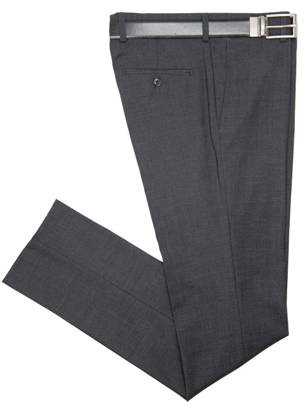 Michael Kors 29897 Boy s Dress Pant - Solid Gab - Stretch - Grey Online Hot Sale