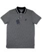 Psycho Bunny 37145 Young Men s Short Sleeve Polo - Warsaw Jacquard Pique - Black Online Sale