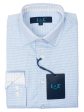 Leo & Zachary 29438 Boy s Dress Shirt- Graph -Azure Blue Online