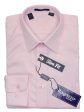 Ragazzo 20780 100% Cotton Boy s Slim Fit Dress Shirt - Tonal Herringbone - Pink, Modified Spread Collar For Cheap