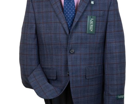 Lauren Ralph Lauren 29570 Boy s Sport Coat  - Plaid - Navy Wine For Cheap