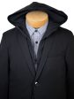 Andrew Marc 32200 Boy s Sport Coat - Removable Hoodie - Black Discount