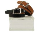 Tallia Orange 22163 Glazed Calf Boy s Belt - Reversible - Cogn Black Hot on Sale