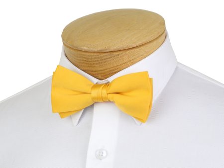 Heritage House 37175 Young Men s Bow Tie - Solid - Gold Fashion