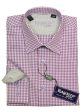 Ragazzo 20622 100% Cotton Boy s Dress Shirt - Check - Purple   White, Modified Spread Collar Online Hot Sale