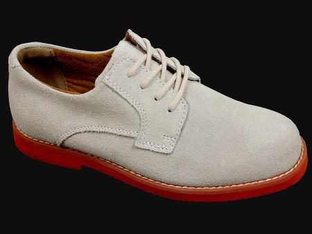 Florsheim 21550 Suede Boy s Shoe - Nubuck Oxford - White Online now