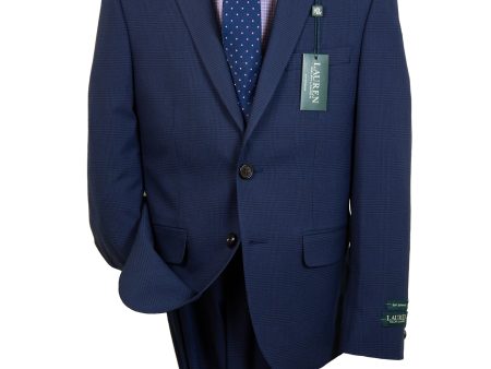 Lauren Ralph Lauren 29542 Boy s Suit Separate Jacket - Plaid - Navy For Discount