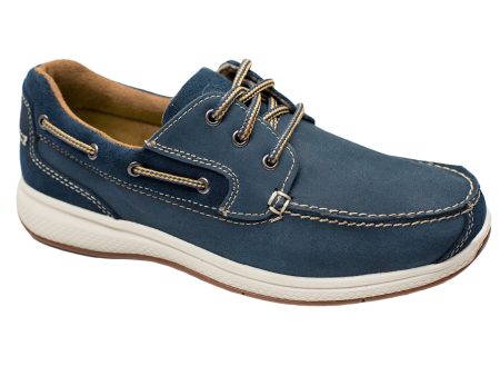 Florsheim 28369 Boy s Boat Shoe - Indigo Fashion