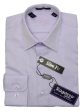 Ragazzo 20786 100% Cotton Boy s Slim Fit Dress Shirt - Tonal Herringbone - Lilac, Modified Spread Collar Fashion