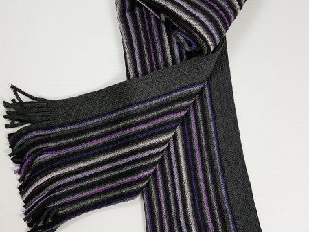 Young Men s Scarf 20936 Grey Purple Black Supply