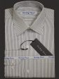 Heritage House 9989 100% Pima Cotton Boy s Dress Shirt - Stripe - White Black Cheap