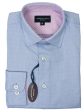 Leo & Zachary 29468 Boy s Dress Shirt- Neat- Blue Cheap