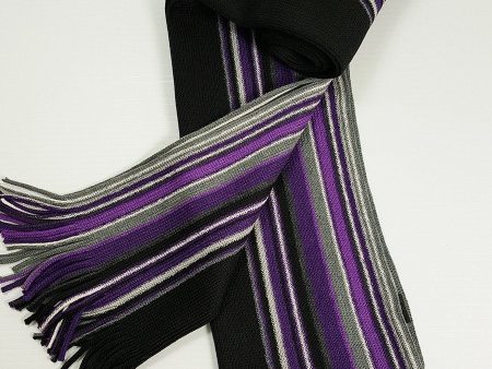 Young Men s Scarf 20934 Purple Black Grey Sale