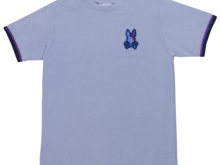 Psycho Bunny 36983 Boy s Short Sleeve Tee - Apple Valley Embroidered - Purple Discount