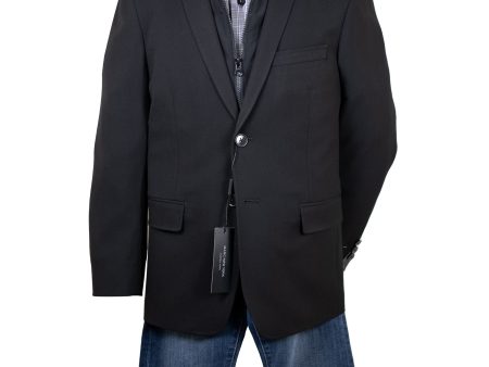 Andrew Marc 32200 Boy s Sport Coat - Removable Hoodie - Black Discount