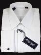 Ragazzo 7233 100% Cotton Boy s Dress Shirt - Tonal Stripe - White Discount