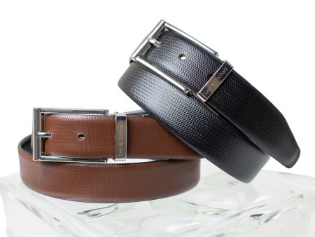 Leo & Zachary 29492 Boy s Belt - Reversible- Black Brown Discount