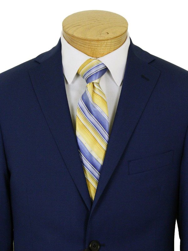 Michael Kors 21965 100% Wool Boy s Suit - Solid Gab - Blue For Discount