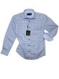 Leo & Zachary 33152 Boy s Dress Shirt- Blue- Plaid Supply