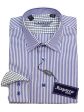 Ragazzo 20610 100% Cotton Boy s Dress Shirt - Stripe - Royal Blue And White Discount