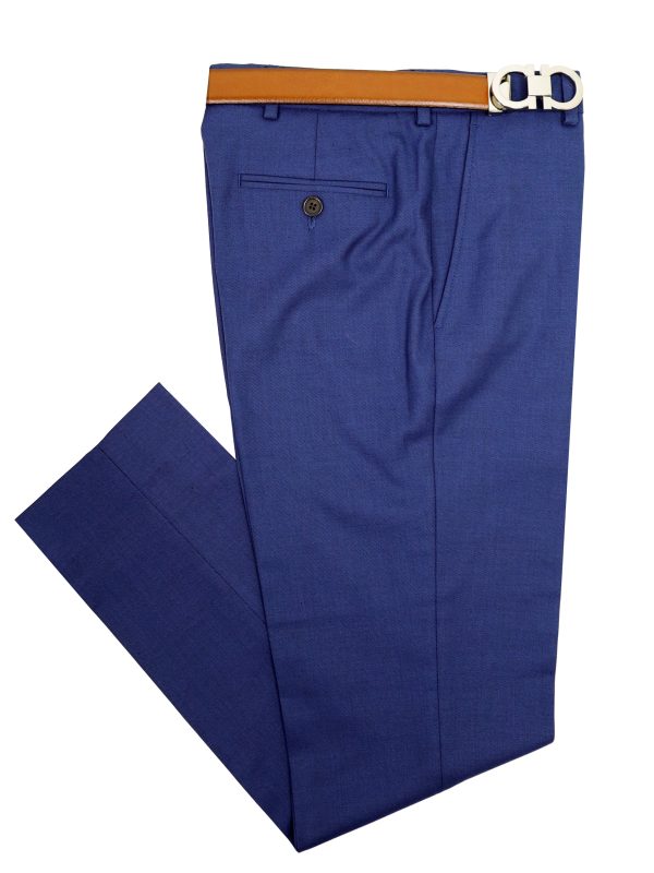 Lauren Ralph Lauren  33941P Boy s Suit Separate Pants - Sharkskin - Bright Navy Online Hot Sale